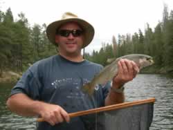A nice rainbow trout from Woods Canyon Lake