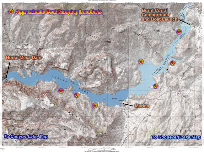 A map of the Apache Lake region.