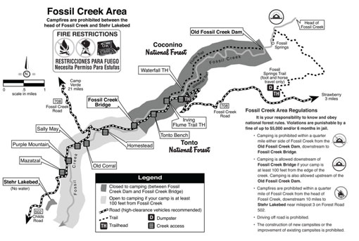 fossil creek waterfall trail
