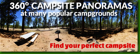 360 degree campsite Panoramas - Find the perfect site