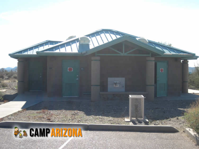 A Restroom and shower facility at Cave Creek Regional Park