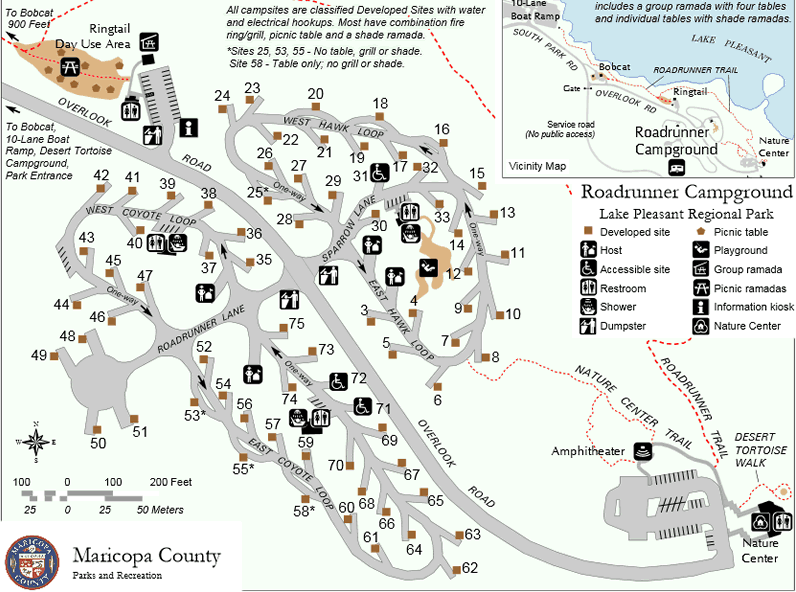 Roadrunner Campground Map