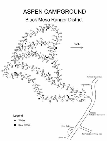 Aspen Campground Map